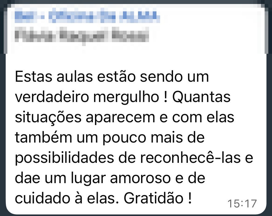 Depoimento de Flávia Raquel Rossi