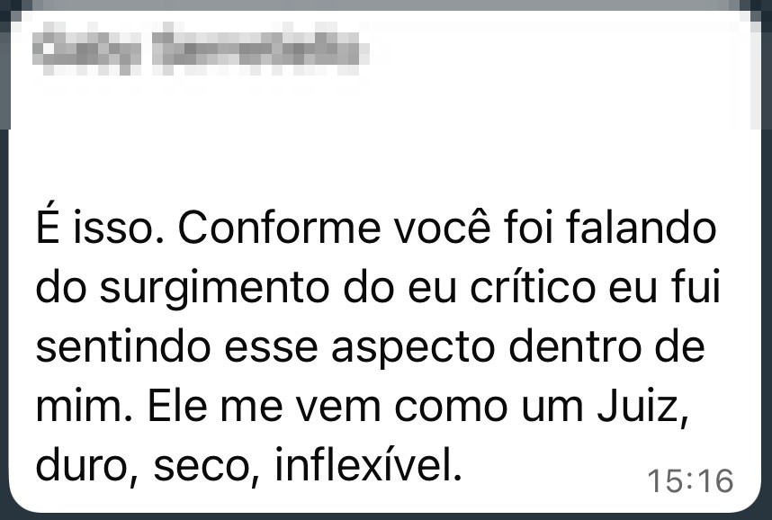 Depoimento de Gaby Serretiello